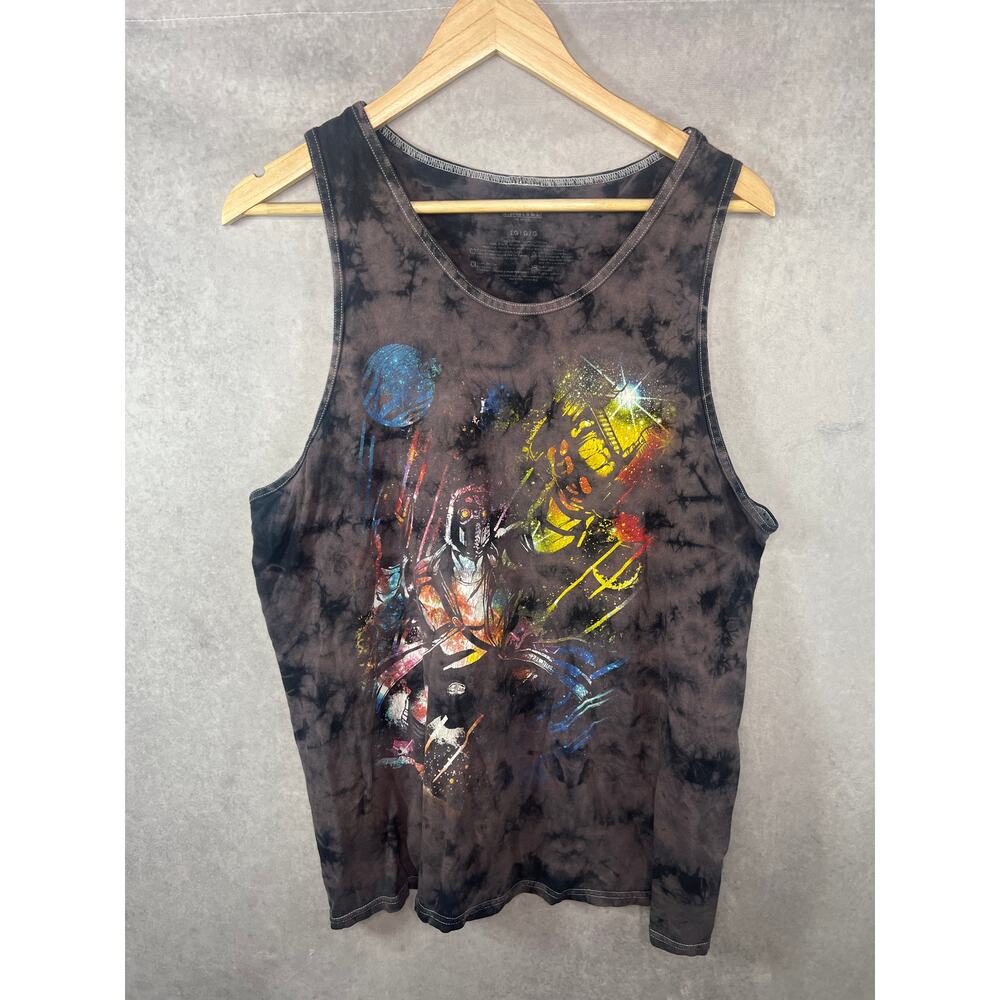 Mens Marvel Guardians Of The Galaxy Star Lord Tie Dye Tank LG